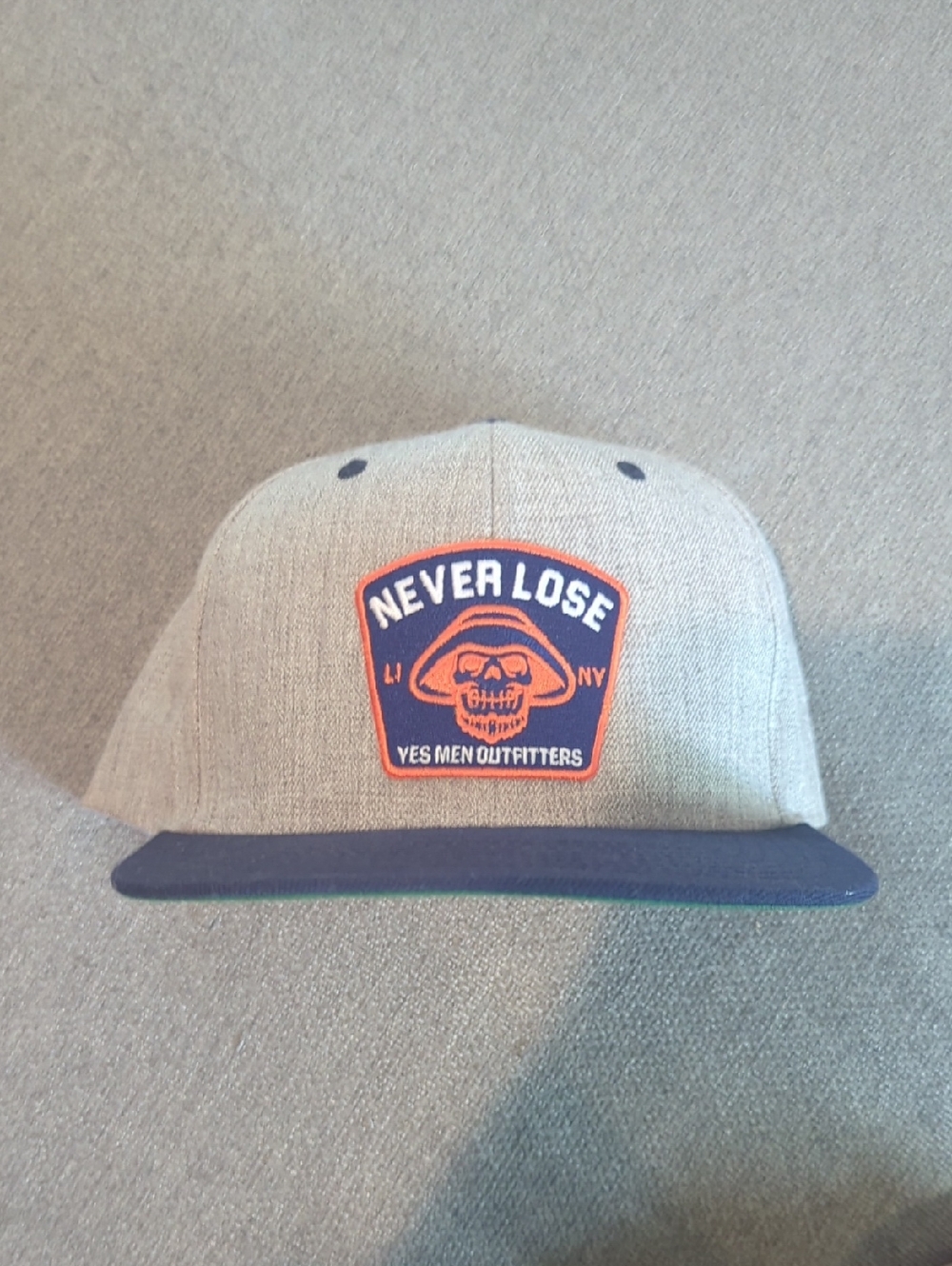 Yes Men Outfitters/New York Islanders Snapback Hat - Gray and Navy
